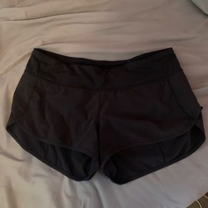 Black Lululemon Shorts Sz 6